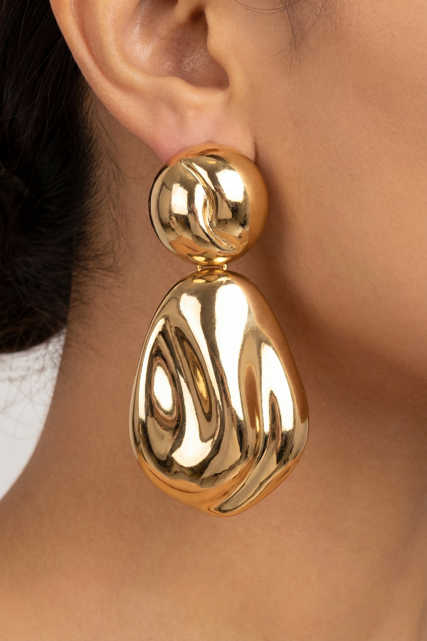 Teardrop Ball Earrings